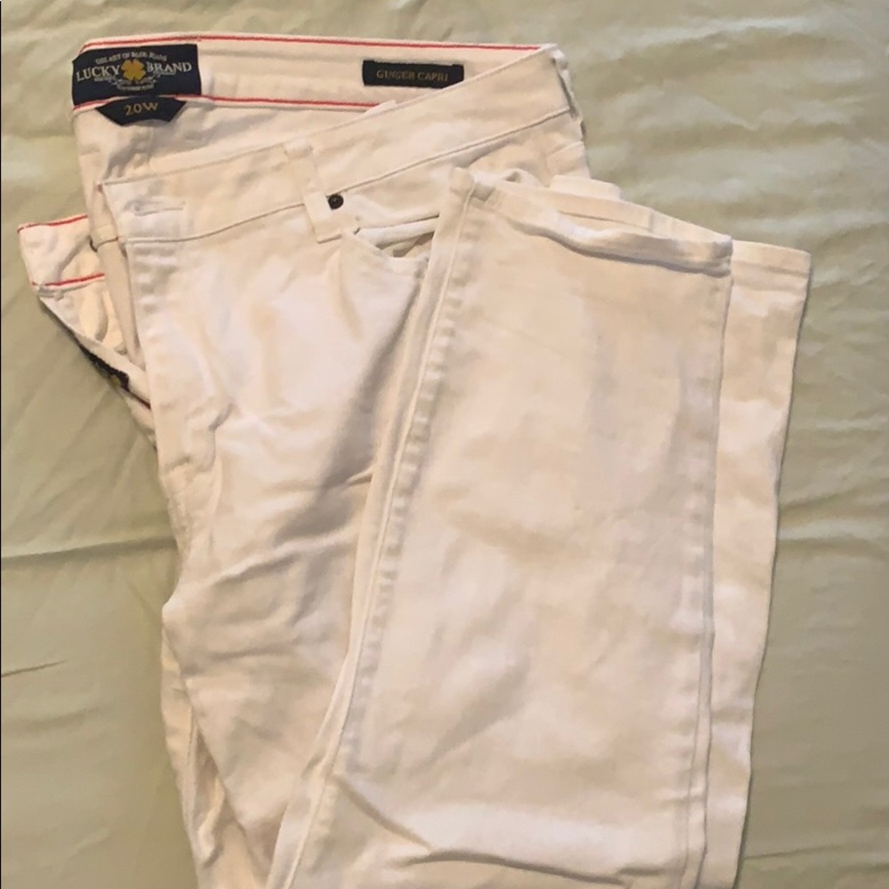 Lucky Brand white Capri pants size 20